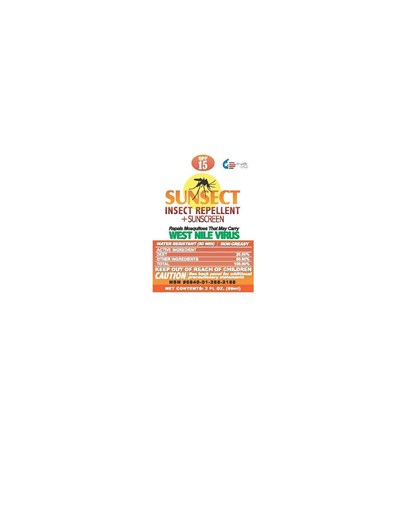 Image Of 2 Oz Front Panel Label (Iguana Sunsect 2oztube Ndc 57595 001 01 6 29 2015)